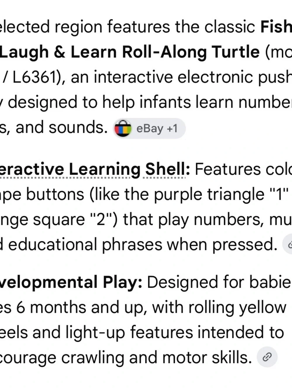 Fisher-Price colorful turtle